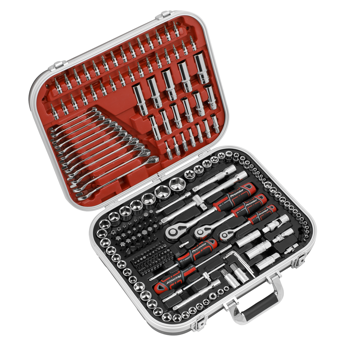 Sealey Socket Set 216pc 1/4", 3/8" & 1/2"Sq Drive WallDrive®