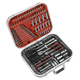 Sealey Socket Set 216pc 1/4", 3/8" & 1/2"Sq Drive WallDrive®
