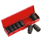 Sealey Impact Socket Set 8pc 3/4"Sq Drive Deep Metric