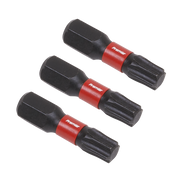 Sealey TRX-Star* T30 Impact Power Tool Bits 25mm - 3pc
