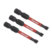 Sealey Slotted 4.5mm Impact Power Tool Bits 50mm - 3pc