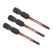 Sealey Hex 2.5mm Impact Power Tool Bits 50mm - 3pc