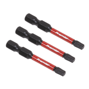 Sealey TRX-Star* T25 Impact Power Tool Bits 50mm - 3pc