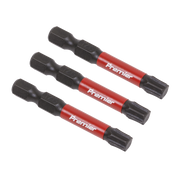 Sealey TRX-Star* T40 Impact Power Tool Bits 50mm - 3pc