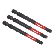 Sealey Hex 5mm Impact Power Tool Bits 75mm - 3pc