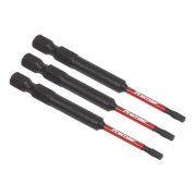 Sealey TRX-Star* T10 Impact Power Tool Bits 75mm - 3pc