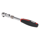 Sealey Ratchet Wrench 3/8"Sq Drive Flexi-Head Extendable Platinum Series