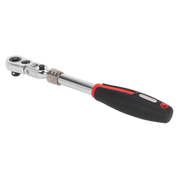 Sealey Ratchet Wrench 3/8"Sq Drive Flexi-Head Extendable Platinum Series