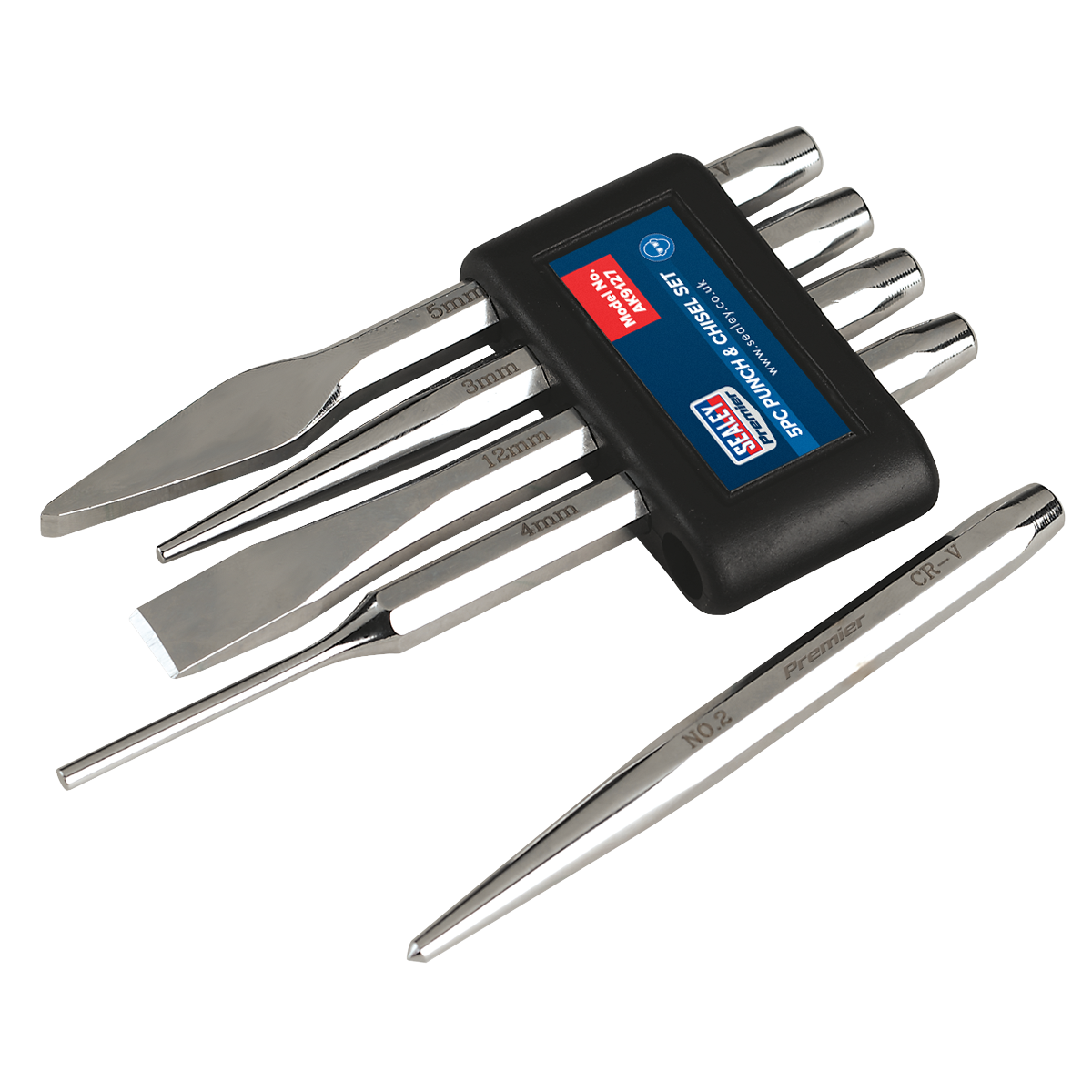 Sealey Punch & Chisel Set 5pc