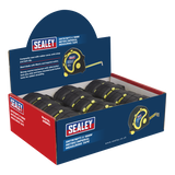 Sealey Rubber Tape Measure 5m(16ft) x 19mm Metric/Imperial Display Box of 12