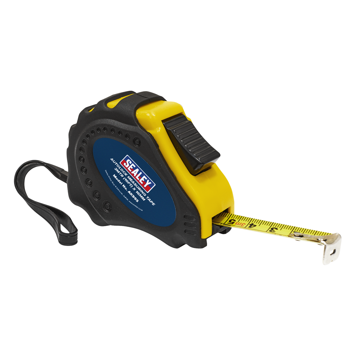 Sealey Auto Lock Tape Measure 3m(10ft) x 16mm - Metric/Imperial