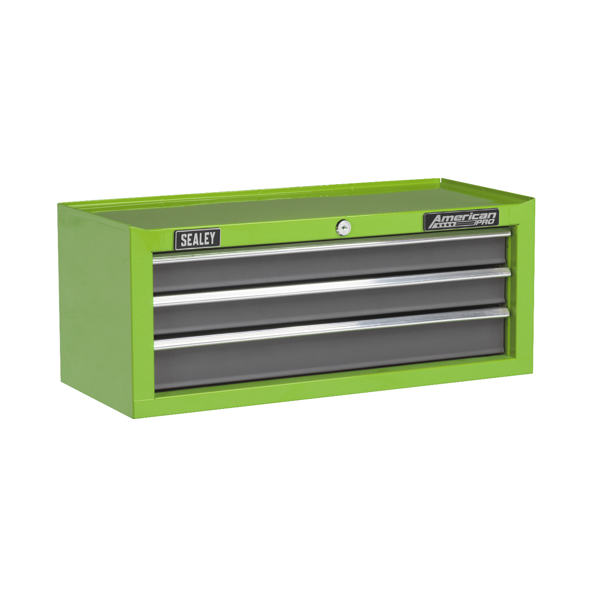 Sealey Mid-Box 3 Drawer with Ball-Bearing Slides - Green/Grey