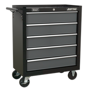 Sealey Rollcab 5 Drawer with Ball-Bearing Slides - Black/Grey
