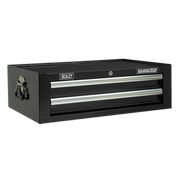 Sealey Mid-Box 2 Drawer with Ball-Bearing Slides - Black