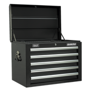 Sealey Topchest 5 Drawer with Ball-Bearing Slides - Black AP26059TB