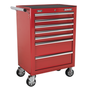 Sealey Rollcab 7 Drawer with Ball-Bearing Slides - Red AP26479T