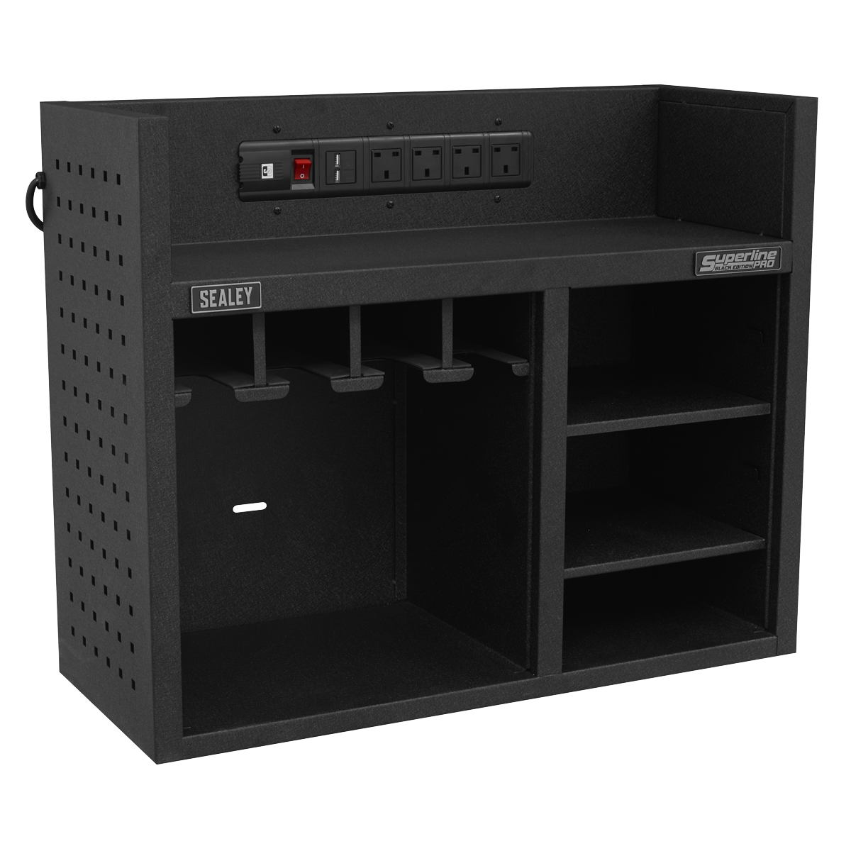Sealey Power Tool Storage Rack with Power Strip
