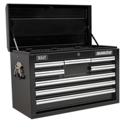 Sealey Topchest 8 Drawer with Ball-Bearing Slides - Black