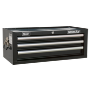 Sealey Mid-Box 3 Drawer with Ball-Bearing Slides - Black AP33339B