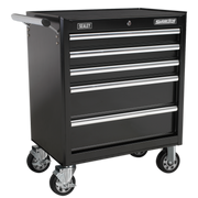 Sealey Rollcab 5 Drawer with Ball-Bearing Slides - Black