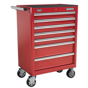 Sealey Rollcab 7 Drawer with Ball-Bearing Slides - Red AP33479