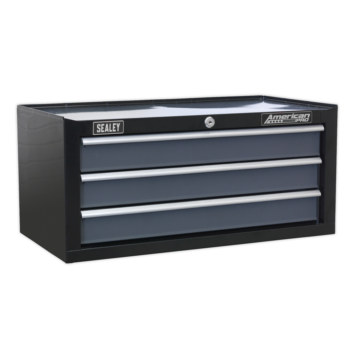 Sealey Mid-Box 3 Drawer with Ball-Bearing Slides - Black/Grey