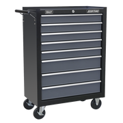 Sealey Rollcab 8 Drawer with Ball-Bearing Slides - Black/Grey