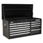 Sealey Topchest 14 Drawer with Ball-Bearing Slides Heavy-Duty - Black