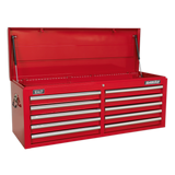 Sealey Topchest 10 Drawer with Ball-Bearing Slides - Red AP5210T