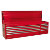 Sealey Topchest 10 Drawer with Ball-Bearing Slides Heavy-Duty - Red AP6610