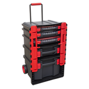Sealey Professional Mobile Toolbox with 5 Removable Storage Cases