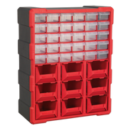 Sealey Cabinet Box 39 Drawer - Red/Black