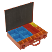 Sealey Metal Case with 15 Storage Bins