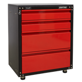 Sealey Modular 4 Drawer Cabinet with Worktop 665mm
