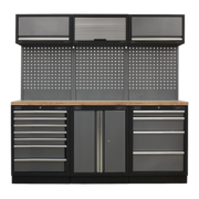 Sealey Superline PRO® 2.0m Storage System - Wood Worktop