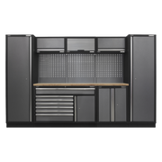 Sealey Superline PRO® 3.24m Storage System - Pressed Wood Worktop