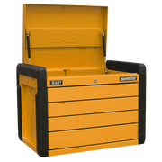 Sealey 4-Drawer Push-to-Open Topchest with Ball-Bearing Slides - Orange