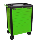 Sealey Rollcab 7 Drawer Push-To-Open Hi-Vis Green