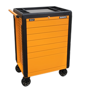 Sealey Rollcab 7 Drawer Push-To-Open - Orange