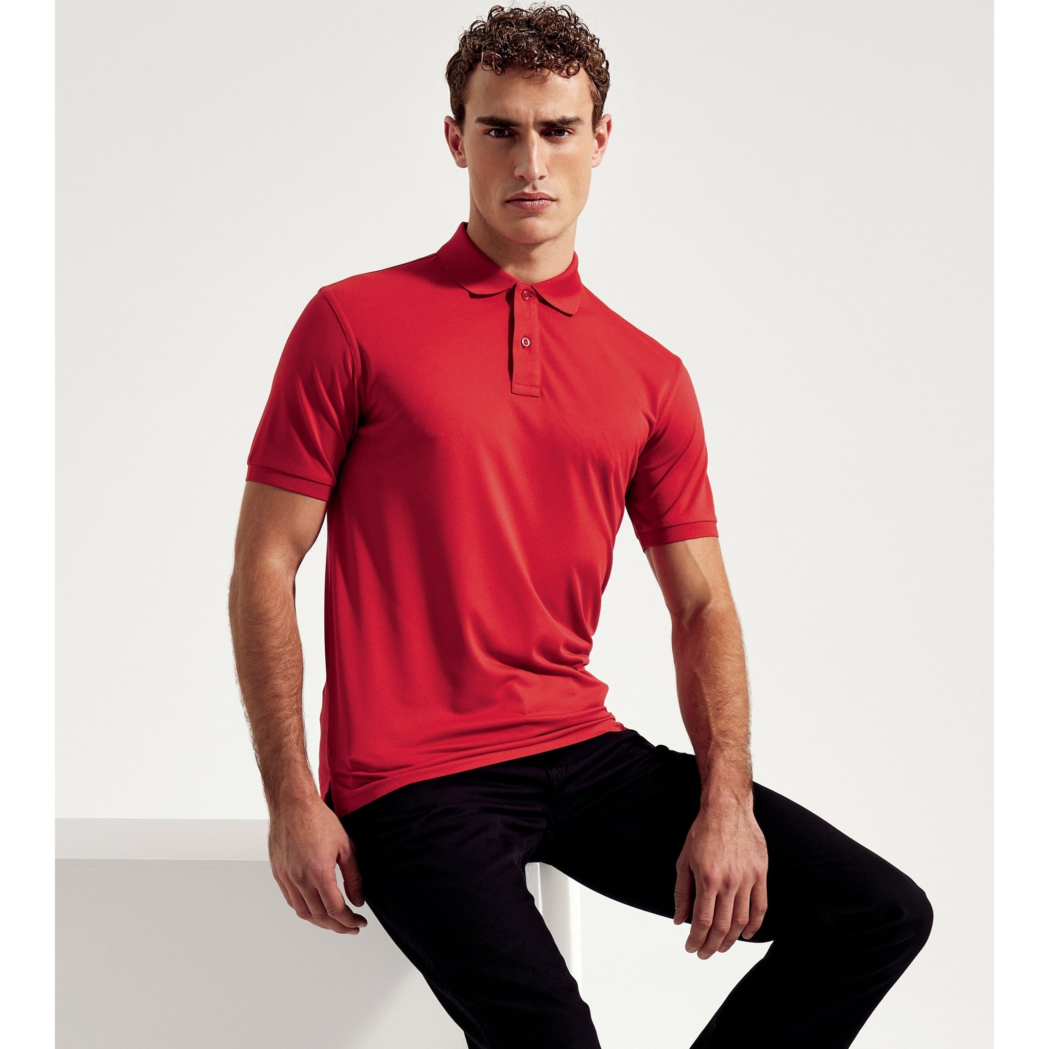 Asquith & Fox Men's Recycled Polyester Polo