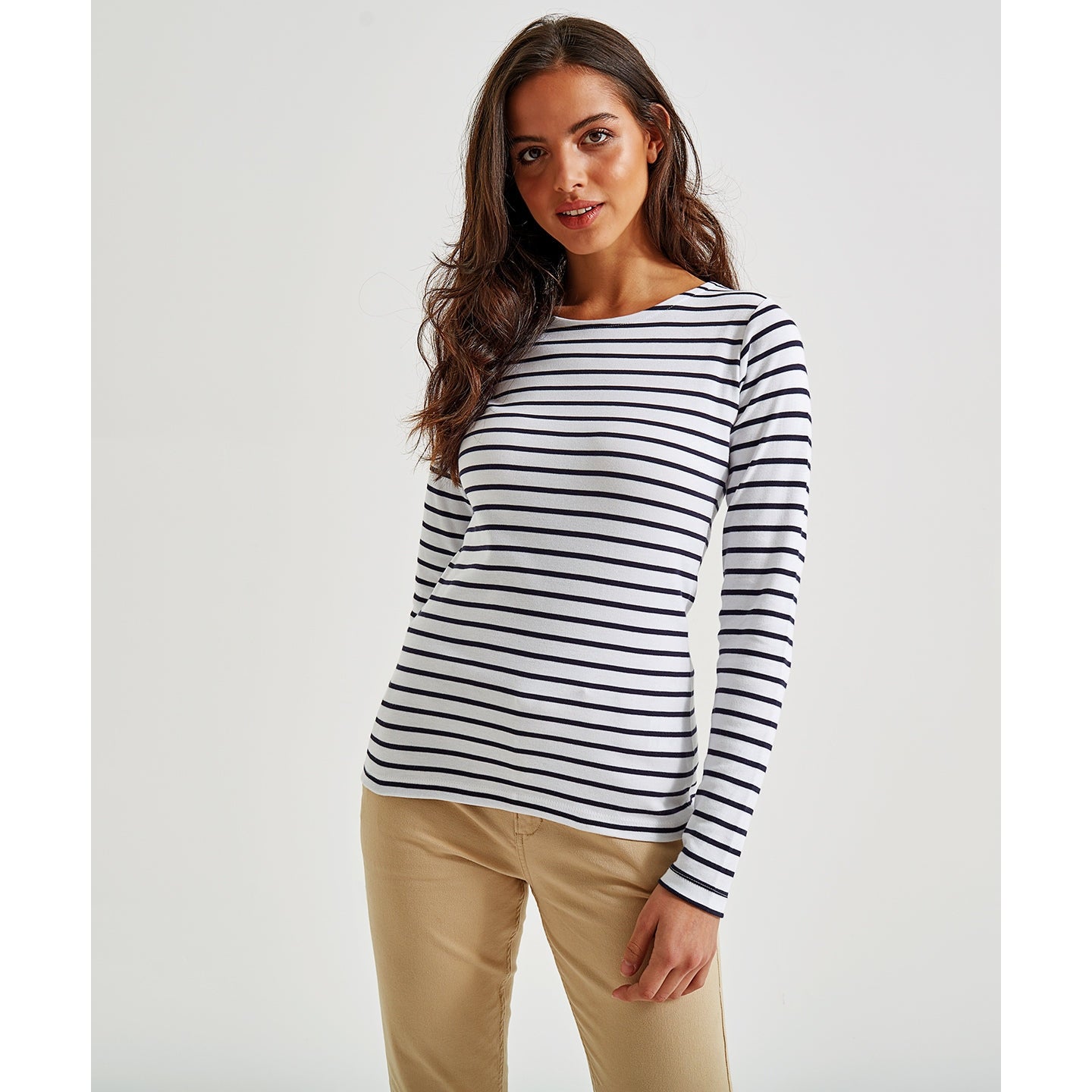Asquith & Fox Women's Marinière Coastal Long Sleeve Tee