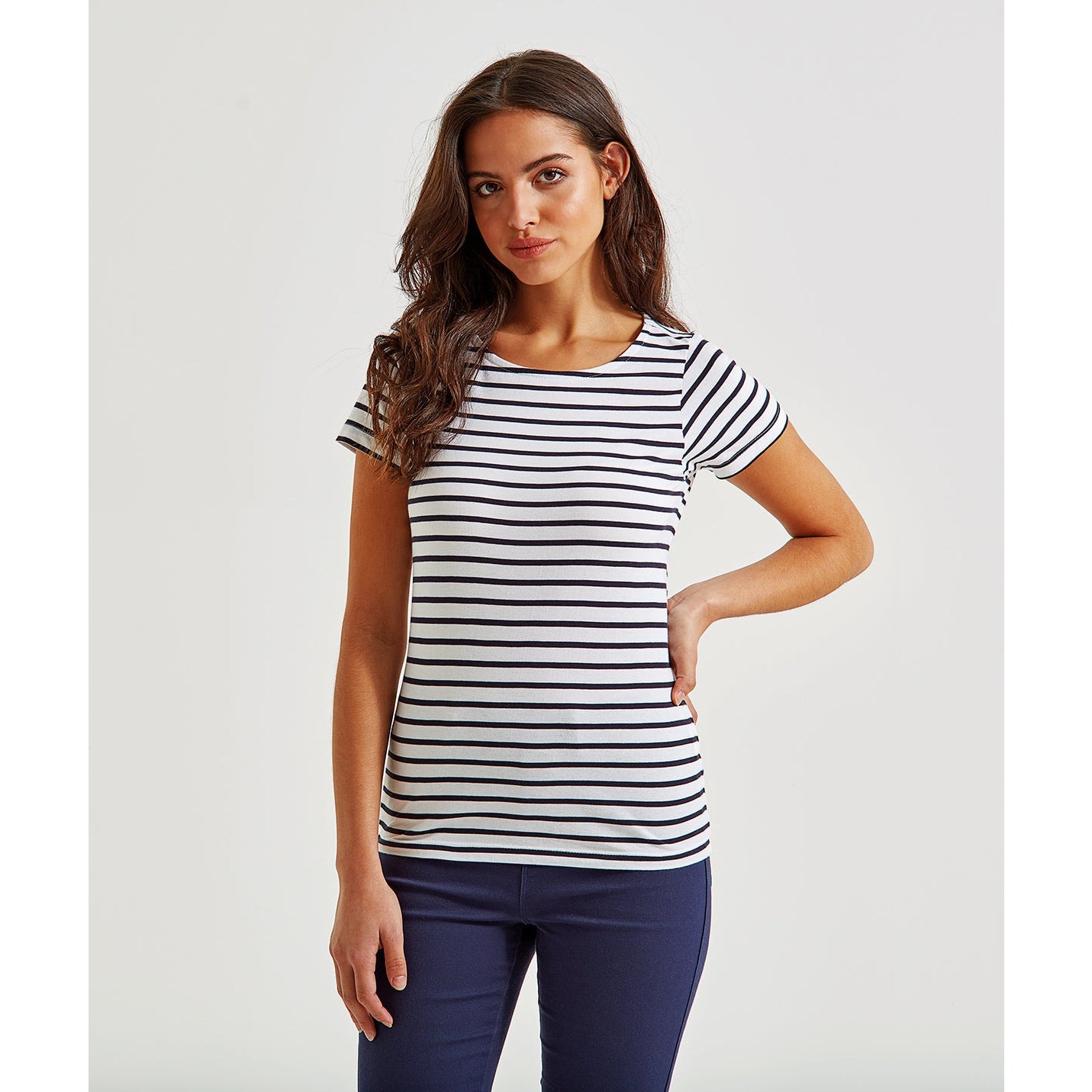 Asquith & Fox Women's Marinière Coastal Short Sleeve Tee