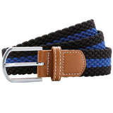 Asquith & Fox Two-Colour Stripe Braid Stretch Belt