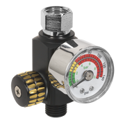 Sealey On-Gun Air Pressure Regulator/Gauge