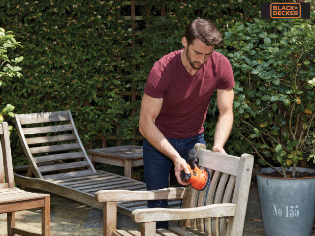 BLACK + DECKER BEW210 Heritage Random Orbital Sander 230W 240V