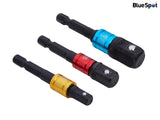 BlueSpot Tools Colour-Coded Impact Socket Adaptor Set, 3 Piece