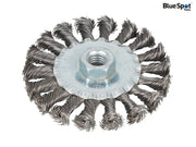 BlueSpot Tools Flat Twist Knot Wire Wheel 100mm M14 X 2