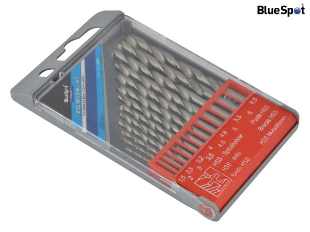 BlueSpot Tools HSS Drill Set of 13 1.5-6.5mm