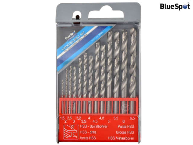 BlueSpot Tools HSS Drill Set of 13 1.5-6.5mm