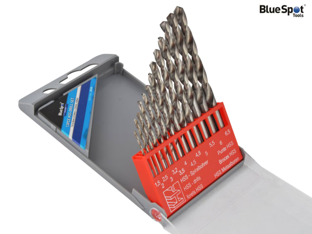BlueSpot Tools HSS Drill Set of 13 1.5-6.5mm